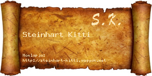 Steinhart Kitti névjegykártya