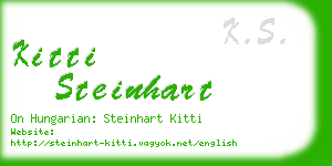 kitti steinhart business card